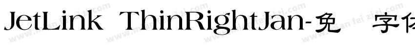 JetLink ThinRightJan字体转换